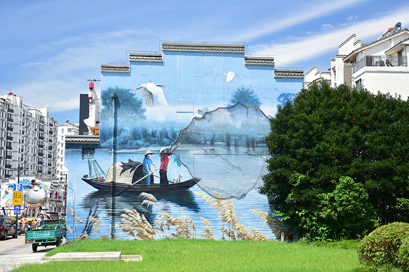 2020年8月2日拍攝的江蘇省張家港市永聯(lián)村。